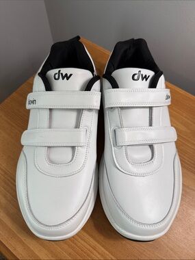 Diawin Men’s White Velcro Slip-On Sneakers - Extra Wide